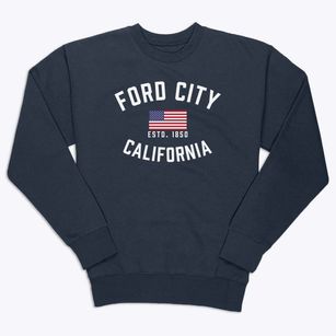 Ford City California Patriot Premium Crewneck Sweatshirt