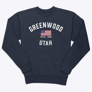 Greenwood Utah Patriot Premium Crewneck Sweatshirt