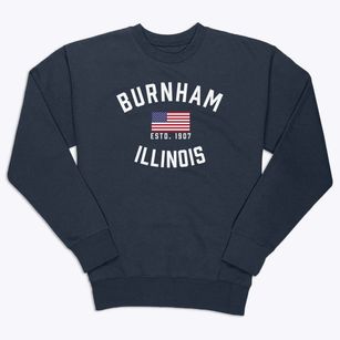 Burnham Illinois Patriot Premium Crewneck Sweatshirt
