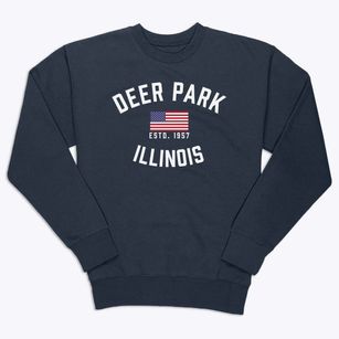 Deer Park Illinois Patriot Premium Crewneck Sweatshirt
