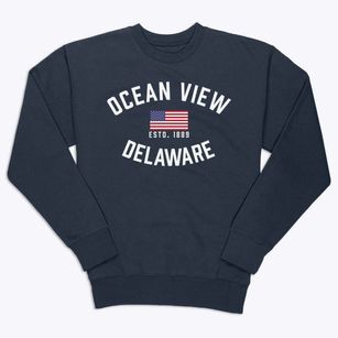 Ocean View Delaware Patriot Premium Crewneck Sweatshirt