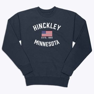 Hinckley Minnesota Patriot Premium Crewneck Sweatshirt