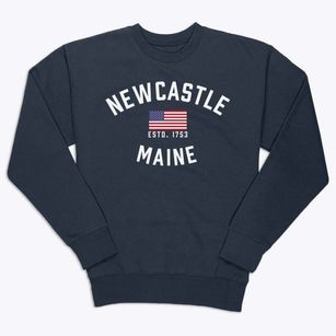 Newcastle Maine Patriot Premium Crewneck Sweatshirt