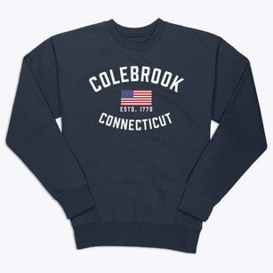 Colebrook Connecticut Patriot Premium Crewneck Sweatshirt