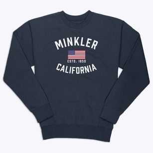 Minkler California Patriot Premium Crewneck Sweatshirt