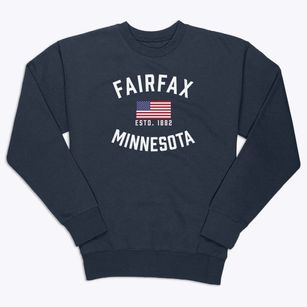 Fairfax Minnesota Patriot Premium Crewneck Sweatshirt