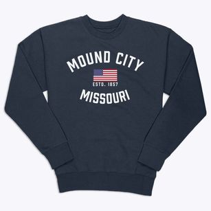 Mound City Missouri Patriot Premium Crewneck Sweatshirt