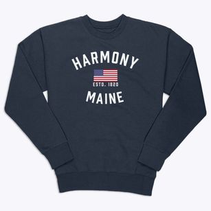 Harmony Maine Patriot Premium Crewneck Sweatshirt