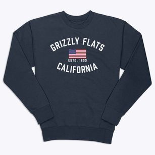 Grizzly Flats California Patriot Premium Crewneck Sweatshirt