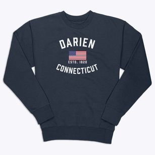 Darien Connecticut Patriot Premium Crewneck Sweatshirt
