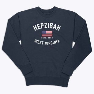 Hepzibah West Virginia Patriot Premium Crewneck Sweatshirt