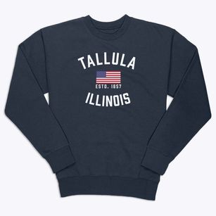 Tallula Illinois Patriot Premium Crewneck Sweatshirt
