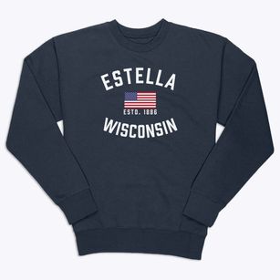 Estella Wisconsin Patriot Premium Crewneck Sweatshirt