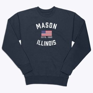 Mason Illinois Patriot Premium Crewneck Sweatshirt