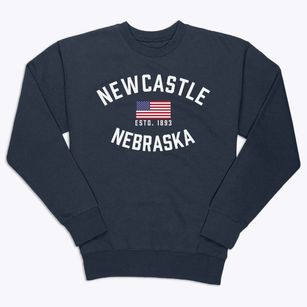 Newcastle Nebraska Patriot Premium Crewneck Sweatshirt