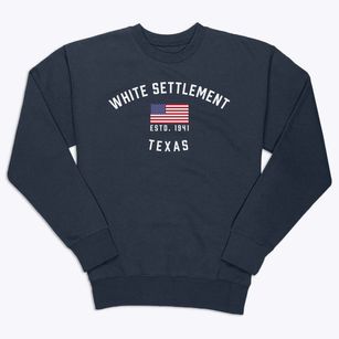 White Settlement Texas Patriot Premium Crewneck Sweatshirt