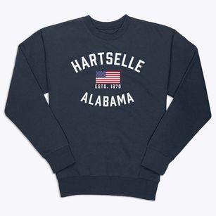Hartselle Alabama Patriot Premium Crewneck Sweatshirt