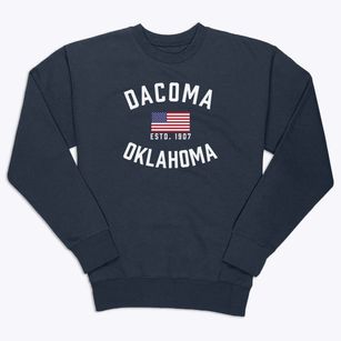 Dacoma Oklahoma Patriot Premium Crewneck Sweatshirt