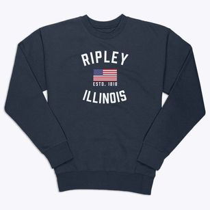 Ripley Illinois Patriot Premium Crewneck Sweatshirt