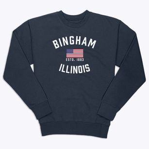 Bingham Illinois Patriot Premium Crewneck Sweatshirt