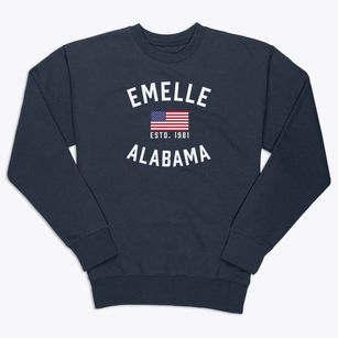 Emelle Alabama Patriot Premium Crewneck Sweatshirt