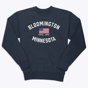 Bloomington Minnesota Patriot Premium Crewneck Sweatshirt