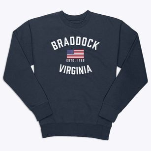Braddock Virginia Patriot Premium Crewneck Sweatshirt