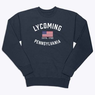 Lycoming Pennsylvania Patriot Premium Crewneck Sweatshirt