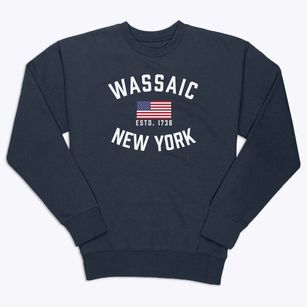 Wassaic New York Patriot Premium Crewneck Sweatshirt