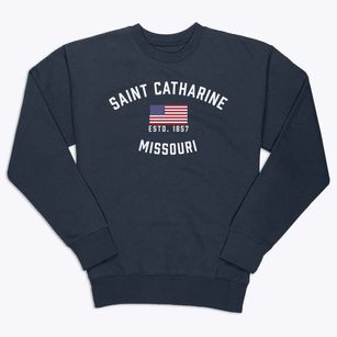Saint Catharine Missouri Patriot Premium Crewneck Sweatshirt