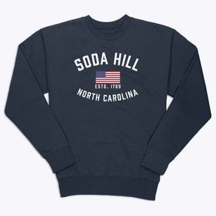 Soda Hill North Carolina Patriot Premium Crewneck Sweatshirt