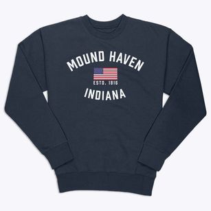 Mound Haven Indiana Patriot Premium Crewneck Sweatshirt