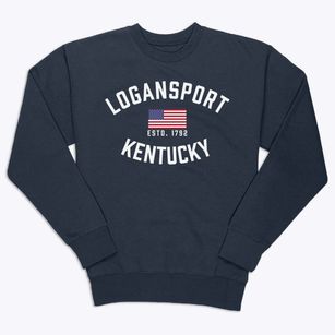 Logansport Kentucky Patriot Premium Crewneck Sweatshirt