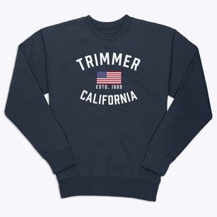 Trimmer California Patriot Premium Crewneck Sweatshirt