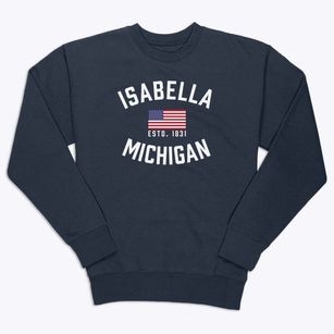 Isabella Michigan Patriot Premium Crewneck Sweatshirt