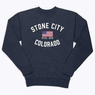 Stone City Colorado Patriot Premium Crewneck Sweatshirt