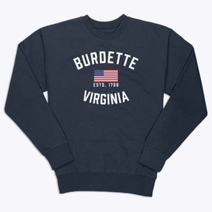 Burdette Virginia Patriot Premium Crewneck Sweatshirt