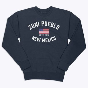 Zuni Pueblo New Mexico Patriot Premium Crewneck Sweatshirt