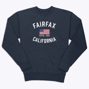 Fairfax California Patriot Premium Crewneck Sweatshirt