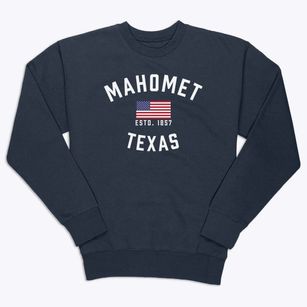 Mahomet Texas Patriot Premium Crewneck Sweatshirt