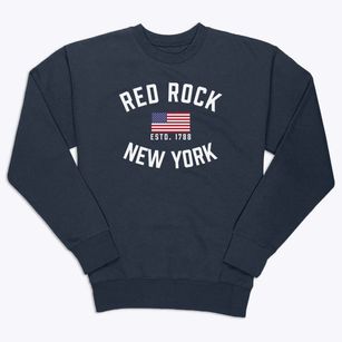 Red Rock New York Patriot Premium Crewneck Sweatshirt