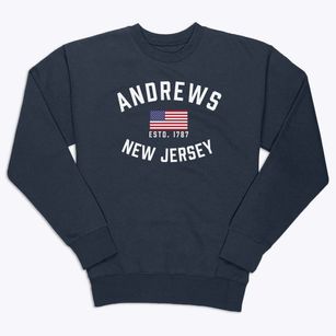 Andrews New Jersey Patriot Premium Crewneck Sweatshirt