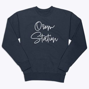 Orem Station Utah Freestyle Premium Crewneck Sweatshirt