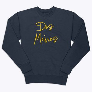 Des Moines Washington Freestyle Premium Crewneck Sweatshirt
