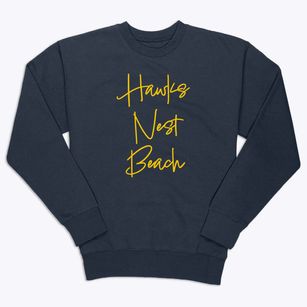 Hawks Nest Beach Connecticut Freestyle Premium Crewneck Sweatshirt