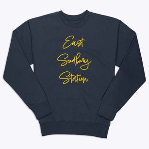 East Sudbury Station Massachusetts Freestyle Premium Crewneck Sweatshirt