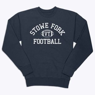 Stowe Fork Vermont Football Premium Crewneck Sweatshirt