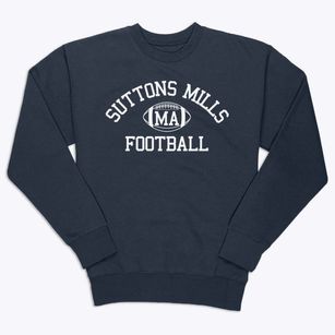 Suttons Mills Massachusetts Football Premium Crewneck Sweatshirt