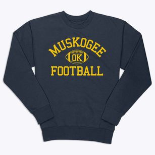 Muskogee Oklahoma Football Premium Crewneck Sweatshirt