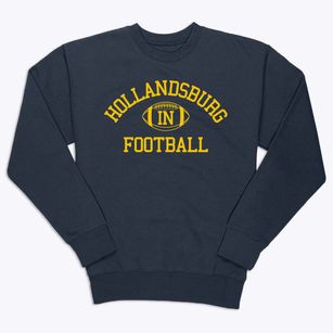 Hollandsburg Indiana Football Premium Crewneck Sweatshirt